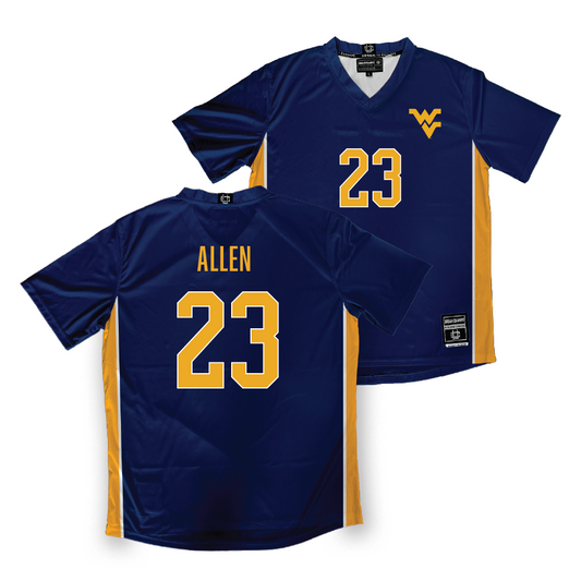 WVU Women's Soccer Navy Jersey   - Taylor Allen