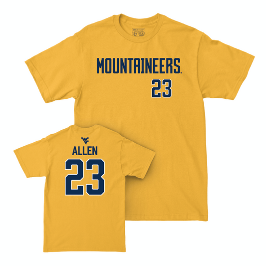 WVU Women's Soccer Gold Mountaineers Tee   - Taylor Allen