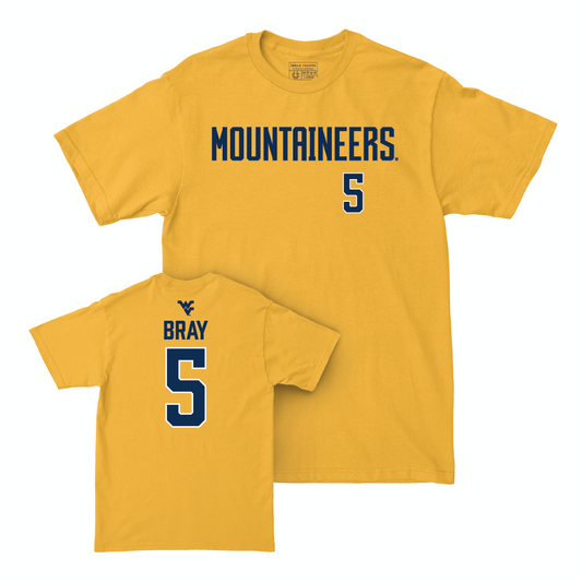 WVU Football Gold Mountaineers Tee  - Jaden Bray