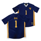 WVU Women's Soccer Navy Jersey - Aria Bilal