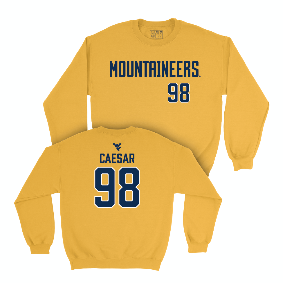 WVU Football Gold Mountaineers Crew   - Brandon Caesar