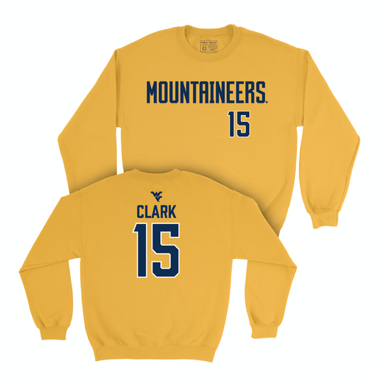 WVU Men's Soccer Gold Mountaineers Crew  - Sam Clark