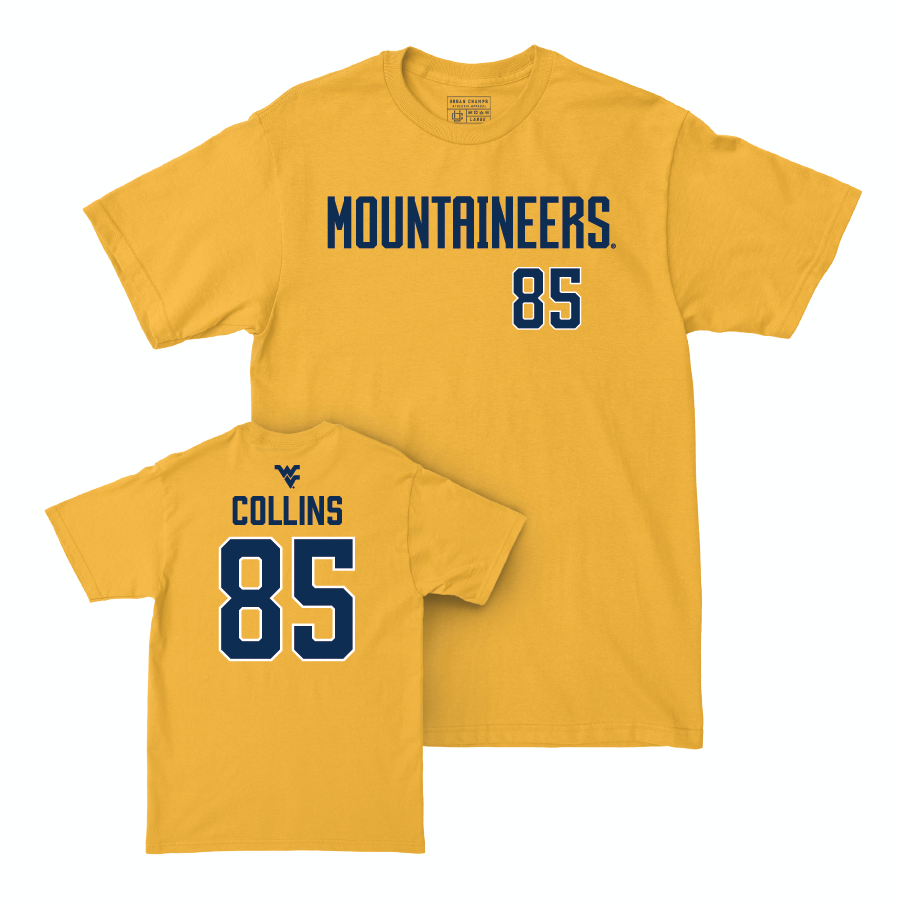 WVU Football Gold Mountaineers Tee   - Dominick Collins