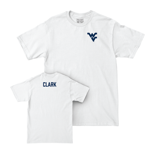 WVU Women's Rowing White Logo Comfort Colors Tee  - Ashlea Clark