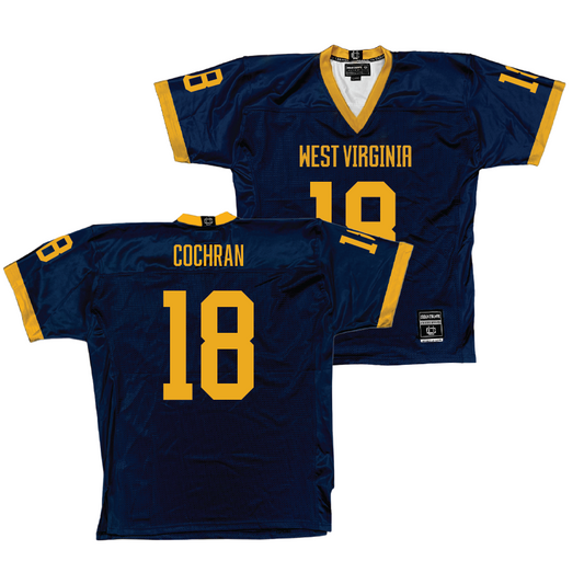 WVU Football Navy Jersey - Grant Cochran