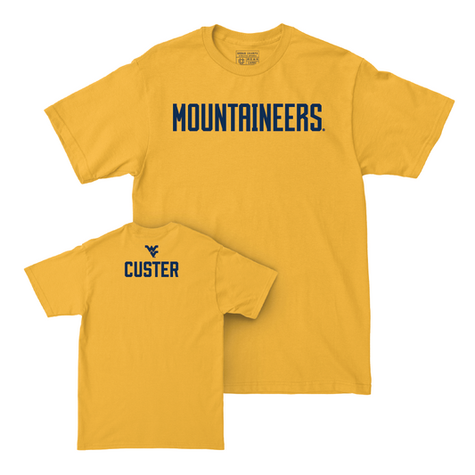 WVU Women's Track & Field Gold Mountaineers Tee  - Aubrie Custer