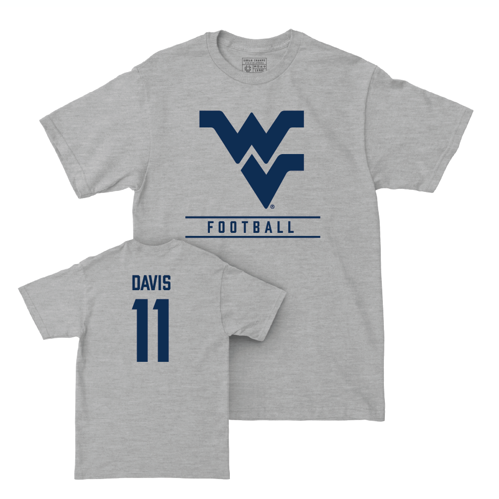 WVU Football Sport Grey Classic Tee   - William Davis