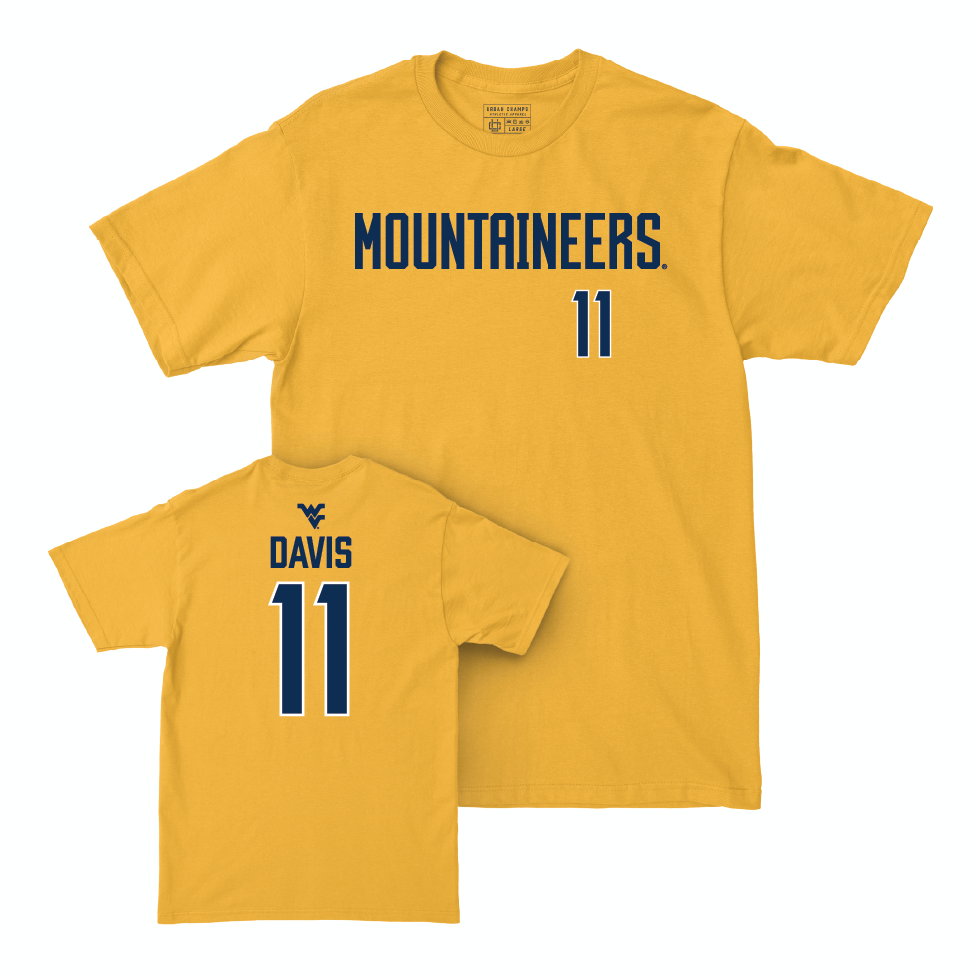 WVU Football Gold Mountaineers Tee   - William Davis