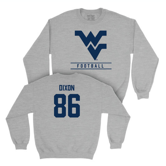 WVU Football Sport Grey Classic Crew - Will Dixon