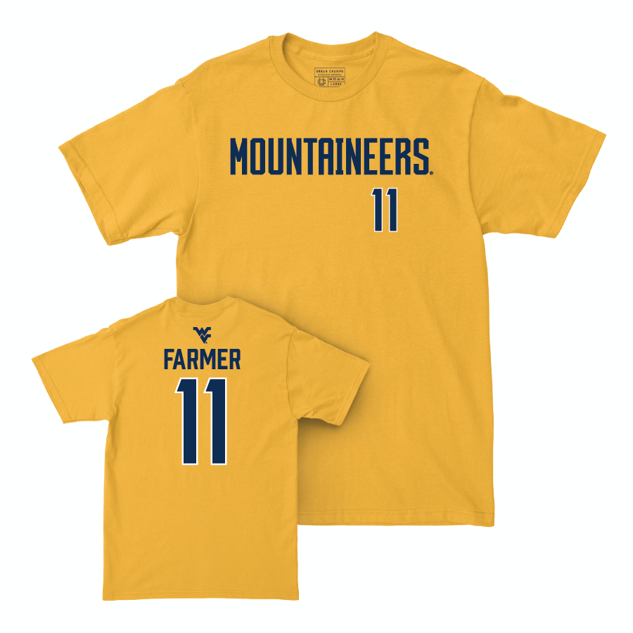 WVU Football Gold Mountaineers Tee   - Ric'Darious Farmer