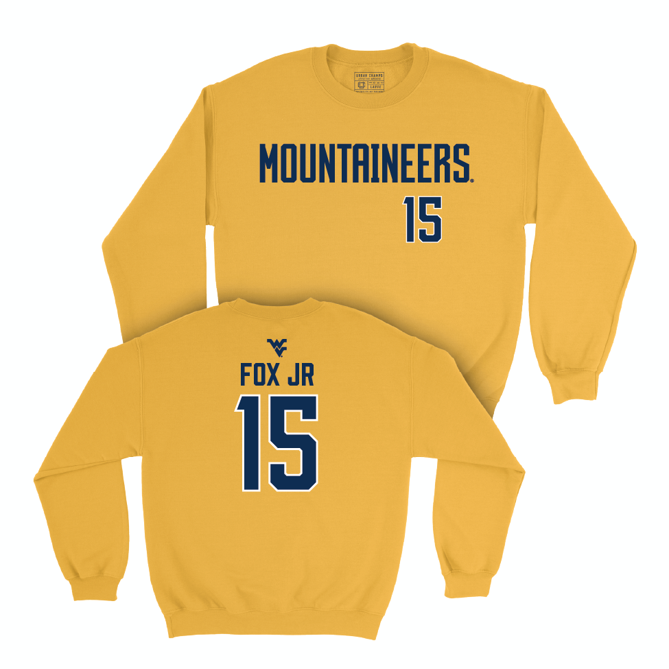 WVU Football Gold Mountaineers Crew   - Scotty Fox Jr