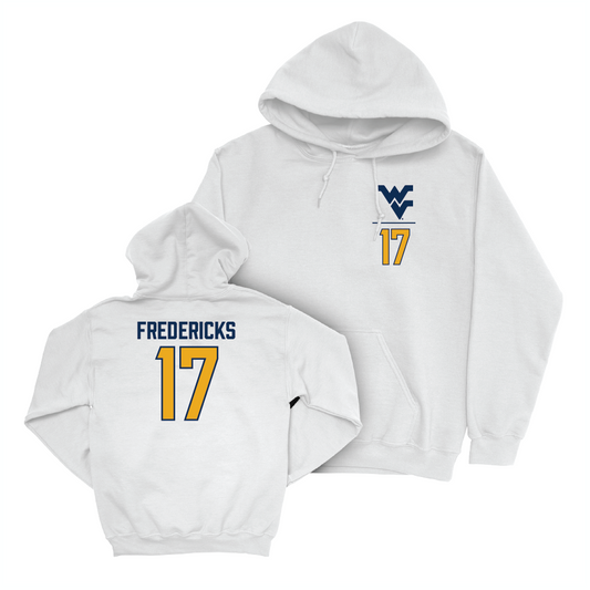 WVU Baseball White Logo Hoodie  - Joseph Fredericks