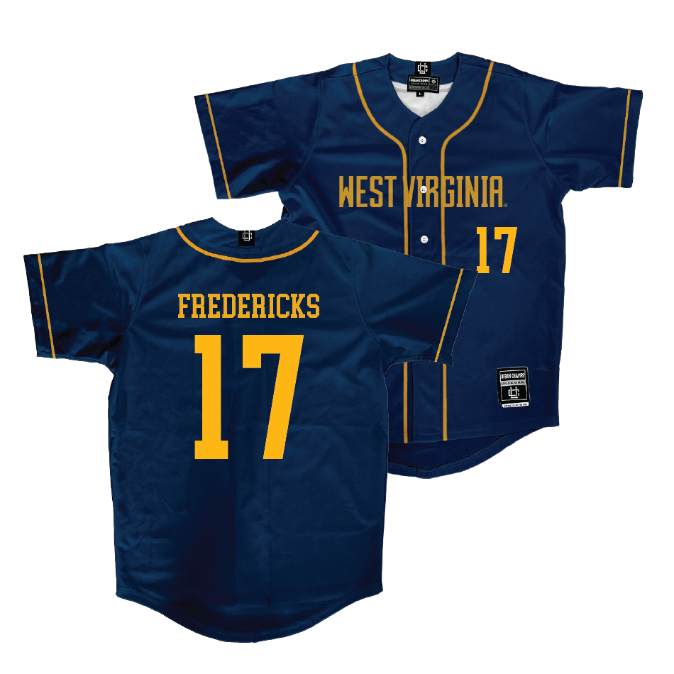 WVU Baseball Navy Jersey  - Joseph Fredericks