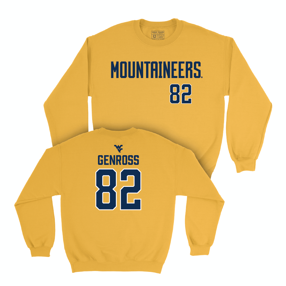 WVU Football Gold Mountaineers Crew   - Greg Genross