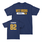 WVU Football Navy Staple Tee   - Greg Genross