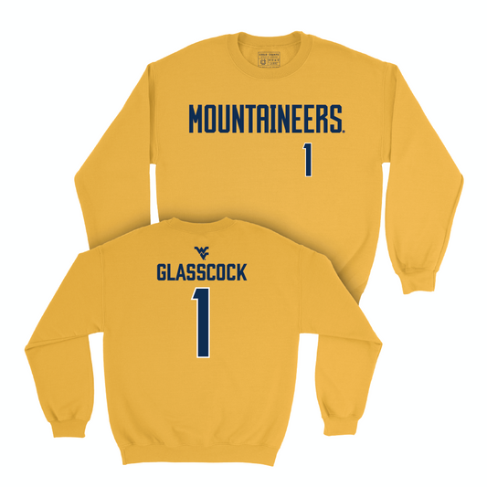 WVU Baseball Gold Mountaineers Crew  - JJ Glasscock