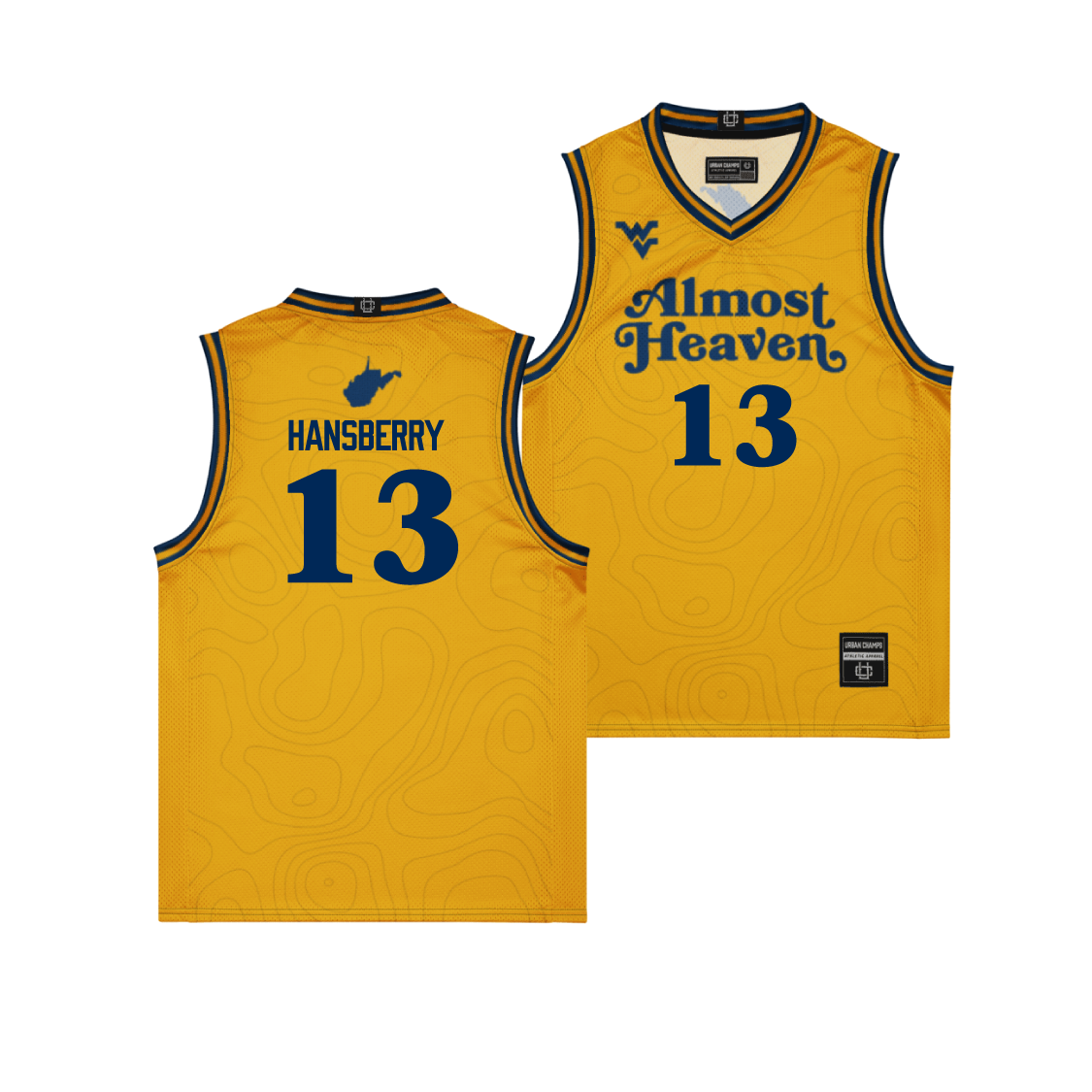 WVU Mens Basketball 2025 Campus Edition Jersey - Amani Hansberry