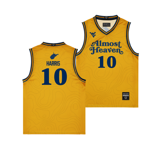 WVU Mens Basketball 2025 Campus Edition Jersey - Sencire Harris