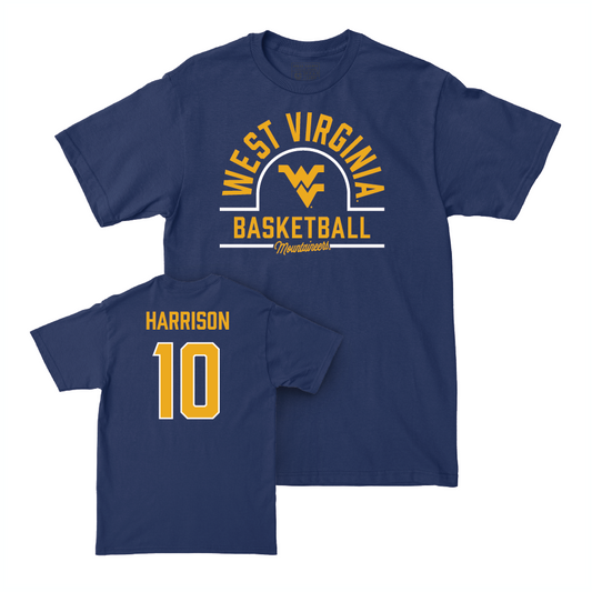 WVU Women's Basketball Navy Arch Tee  - Jordan Harrison