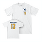 WVU Football White Logo Comfort Colors Tee   - Jaylen Henderson