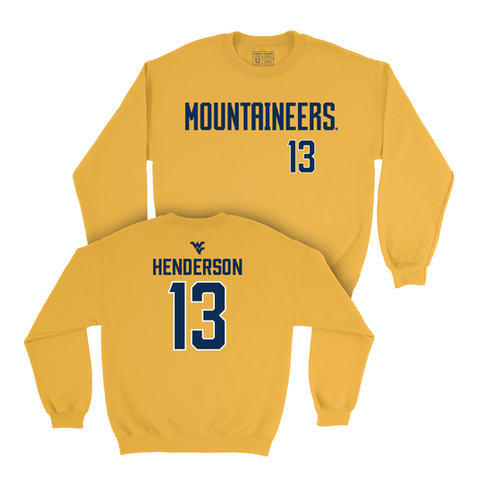 WVU Football Gold Mountaineers Crew   - Jaylen Henderson