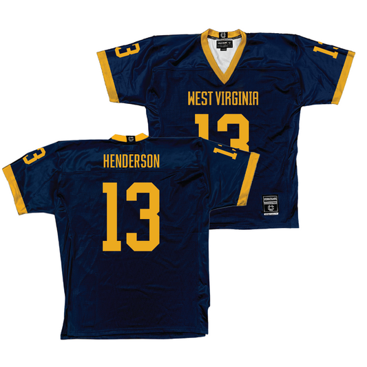 WVU Football Navy Jersey   - Jaylen Henderson