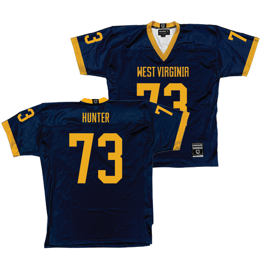 WVU Football Navy Jersey   - Andreas Hunter