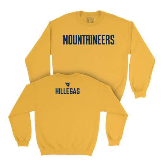 WVU Wrestling Gold Mountaineers Crew  - Sam Hillegas