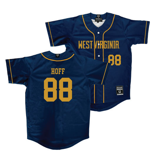WVU Baseball Navy Jersey   - Bryson Hoff