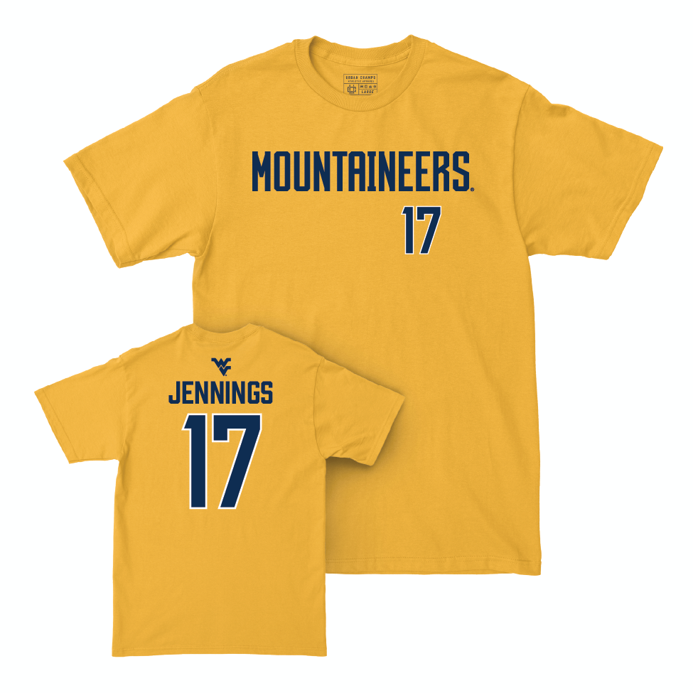 WVU Football Gold Mountaineers Tee   - Zae Jennings