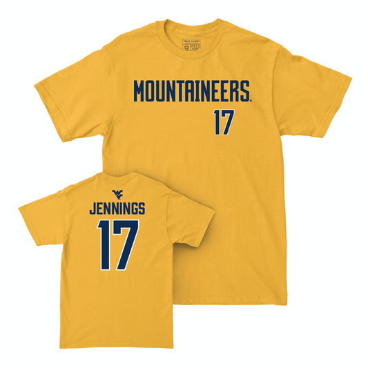 WVU Football Gold Mountaineers Tee   - Zae Jennings