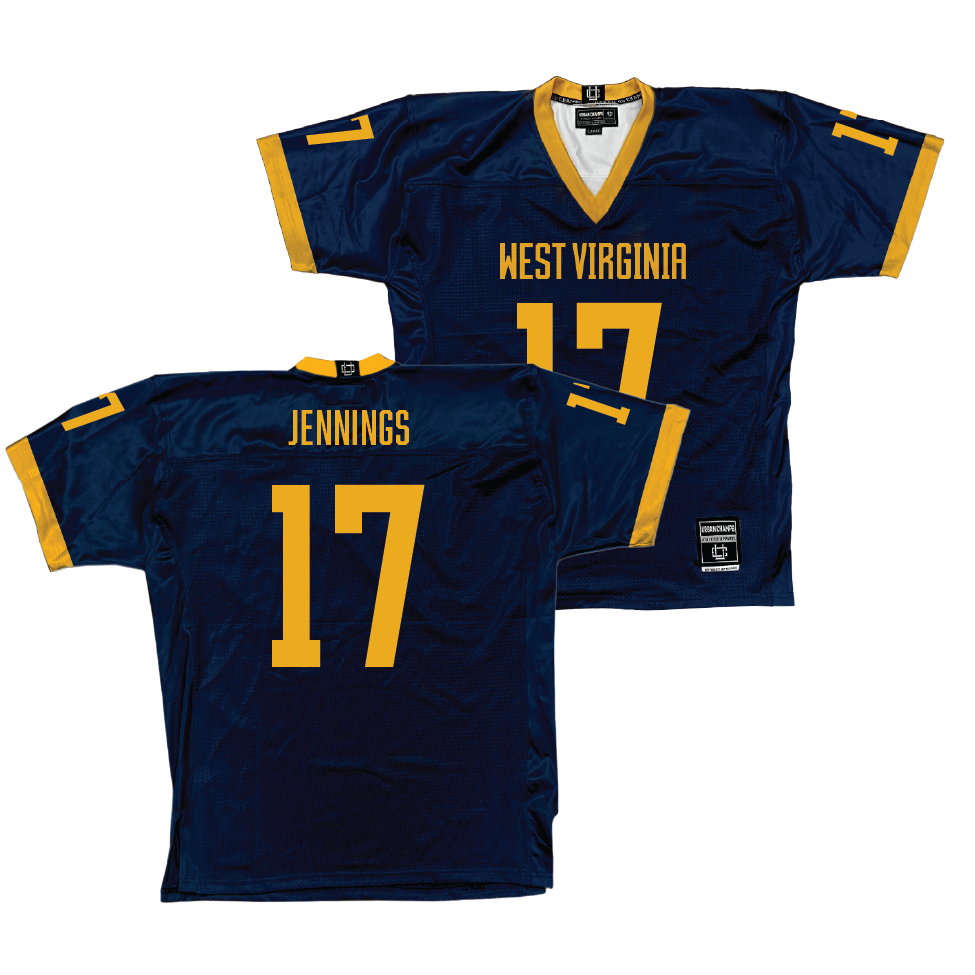 WVU Football Navy Jersey   - Zae Jennings