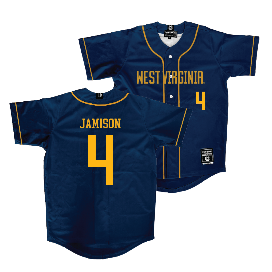 WVU Baseball Navy Jersey  - Aaron Jamison