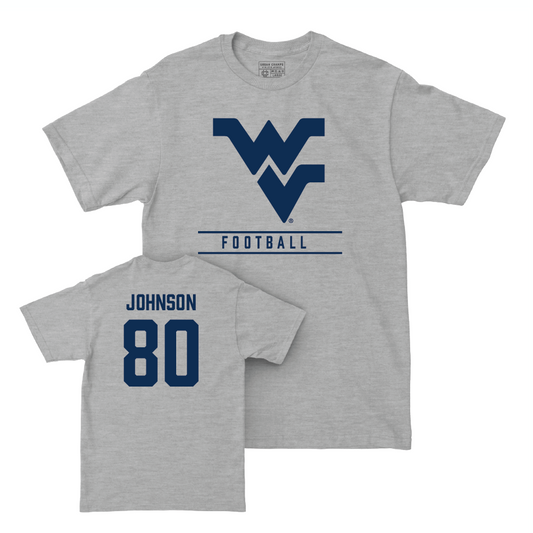 WVU Football Sport Grey Classic Tee  - TJ Johnson