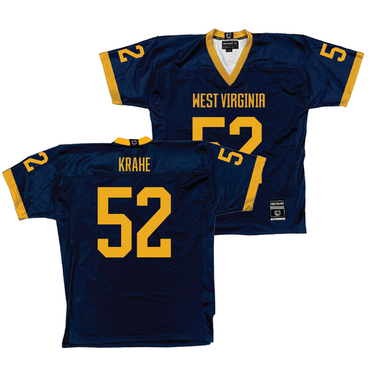 WVU Football Navy Jersey - Nick Krahe