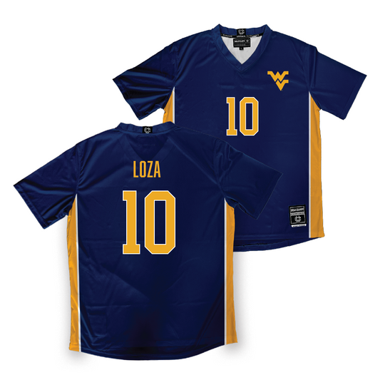 WVU Women's Soccer Navy Jersey   - Isabel Loza