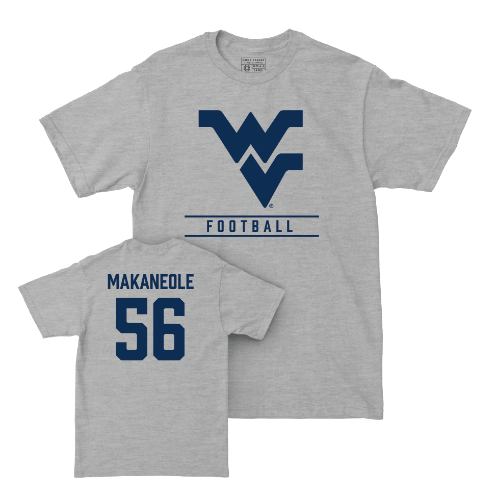 WVU Football Sport Grey Classic Tee   - Kimo Makaneole