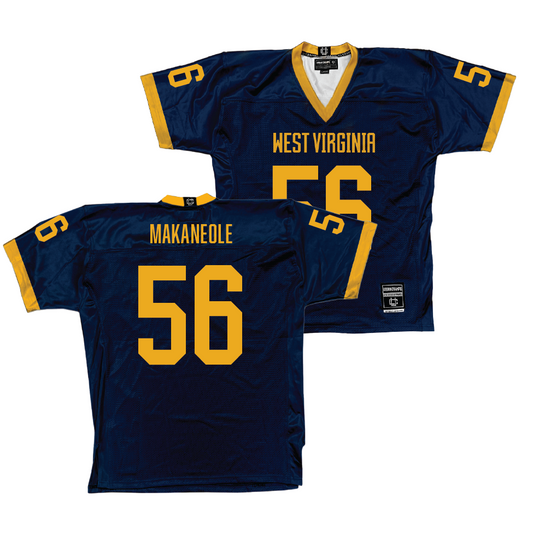 WVU Football Navy Jersey   - Kimo Makaneole
