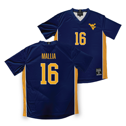 WVU Women's Soccer Navy Jersey   - Reagan Mallia