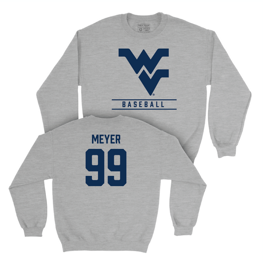 WVU Baseball Sport Grey Classic Crew  - Chase Meyer