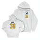 WVU Football White Logo Hoodie   - Macguire Moss
