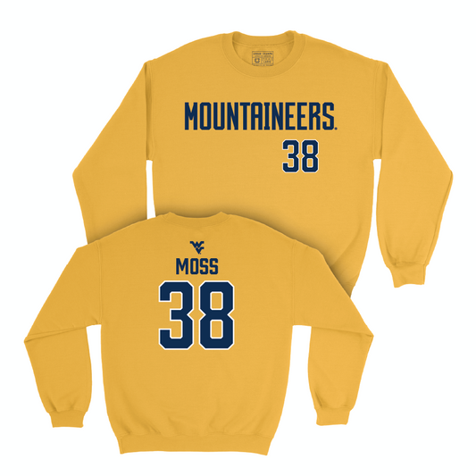WVU Football Gold Mountaineers Crew   - Macguire Moss
