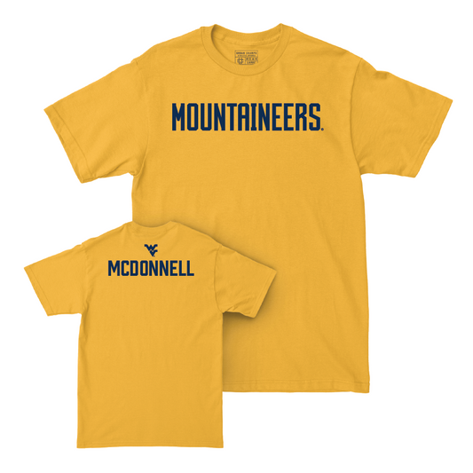 WVU Women's Gymnastics Gold Mountaineers Tee  - Jayden McDonnell