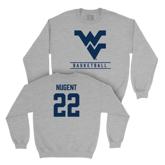 WVU Women's Basketball Sport Grey Classic Crew  - Zya Nugent