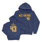 WVU Baseball Navy Wordmark Hoodie   - Robby Porco