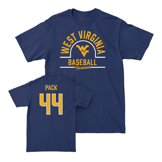 WVU Baseball Navy Arch Tee  - Lincoln Pack