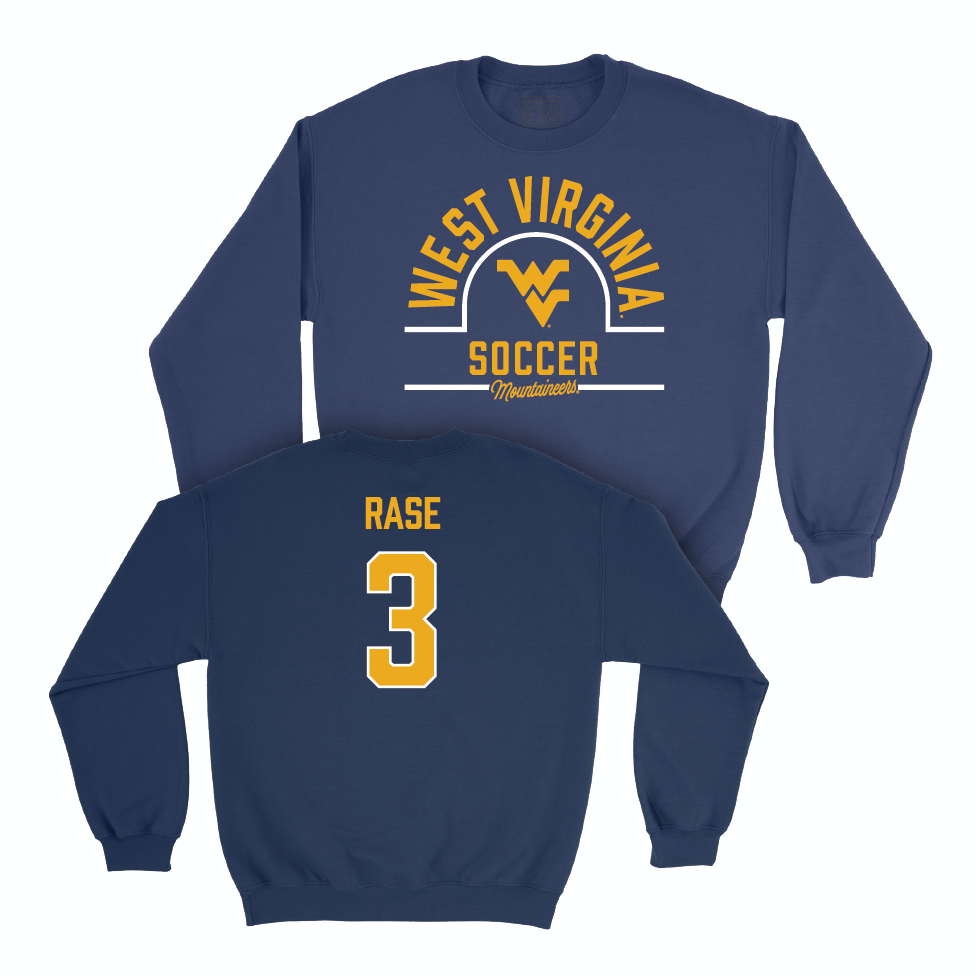 WVU Women's Soccer Navy Arch Crew   - Jacey Rase