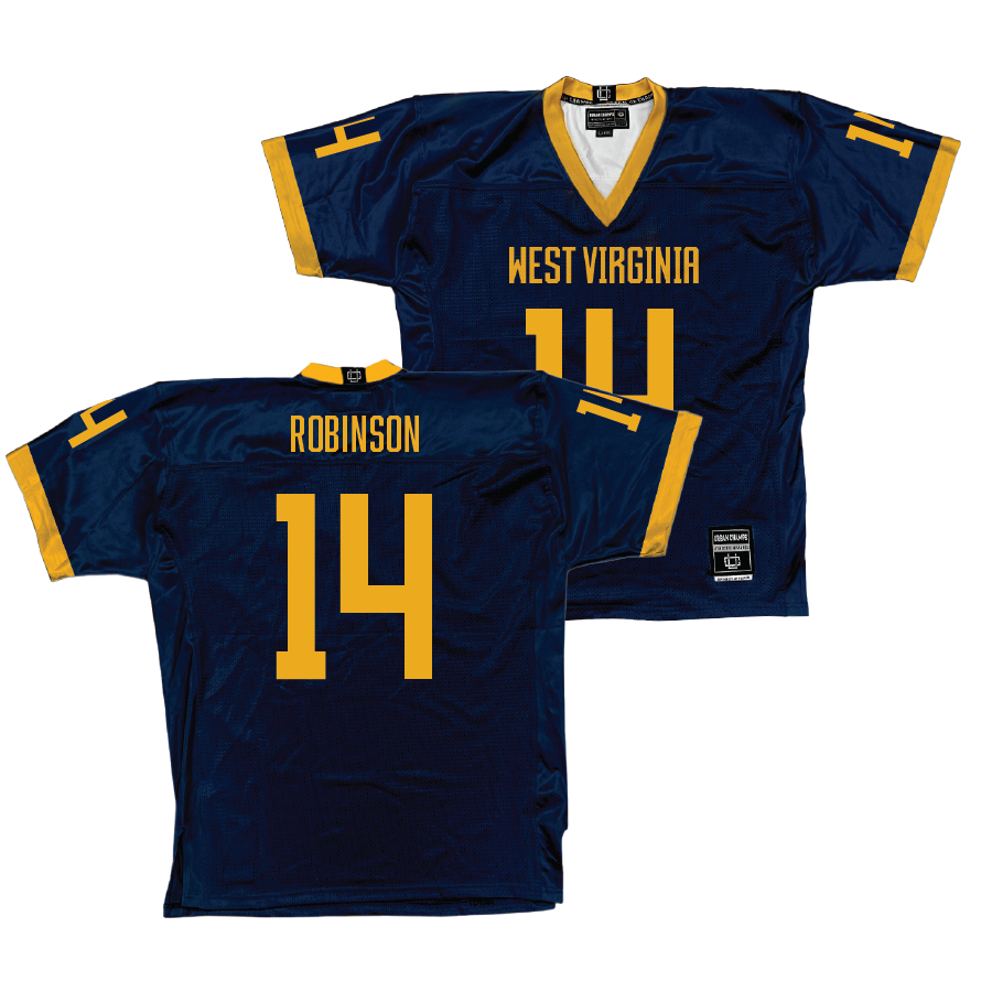 WVU Football Navy Jersey   - Keyshawn Robinson