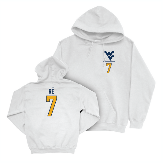 WVU Women's Soccer White Logo Hoodie  - Alexis Ré