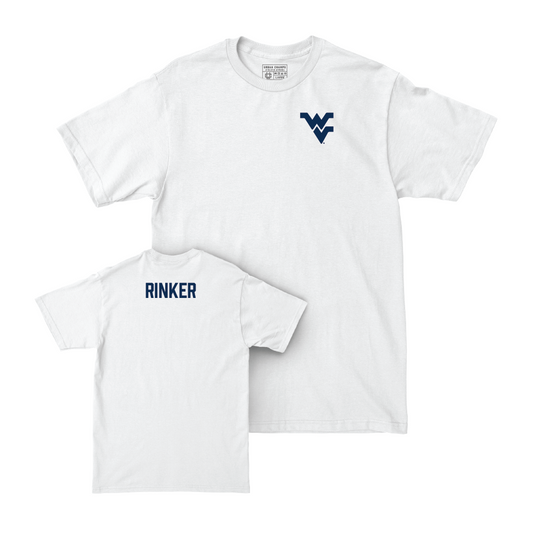 WVU Women's Track & Field White Logo Comfort Colors Tee  - Eva Rinker